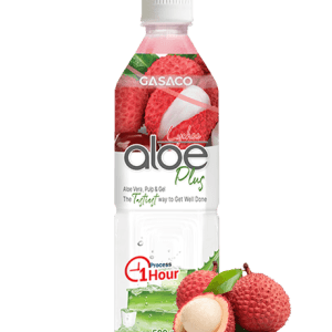Gasaco ALOE PLUS ALOE VERA DRINK WITH LYCHEE: The Natural Top Seller (500ml Pet Bottle)