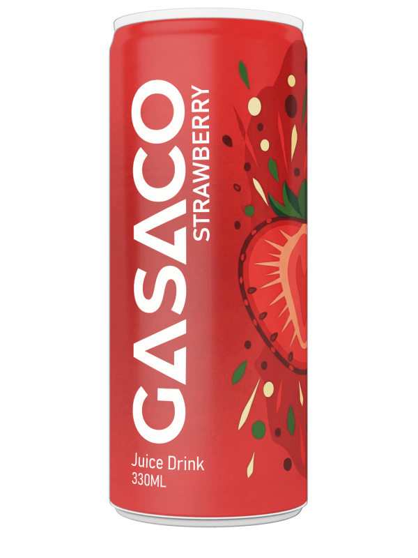 Premium Canned Strawberry Juices by GASACO — 10 Refreshing Flavors for Retail & Private Label Beverage Manufacturing