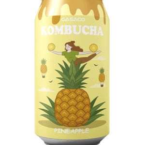 Private Label Kobumcha Pineapple : Refreshing Probiotic Beverage for Retail & Foodservice