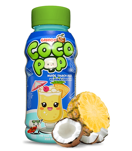COCO POP Coconut Jelly Drink - Pina Colada Flavor 250ml | Export Beverage