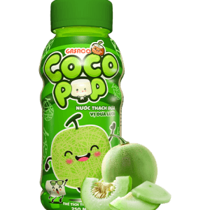 COCO POP Coconut Jelly Drink - Melon Flavor 250ml | Gasaco Beverage Manufacturer