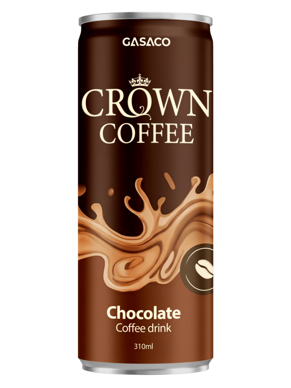 Crown Coffee Chocolate GASACO — Premium Ready-to-Drink Coffee in Sleek Cans