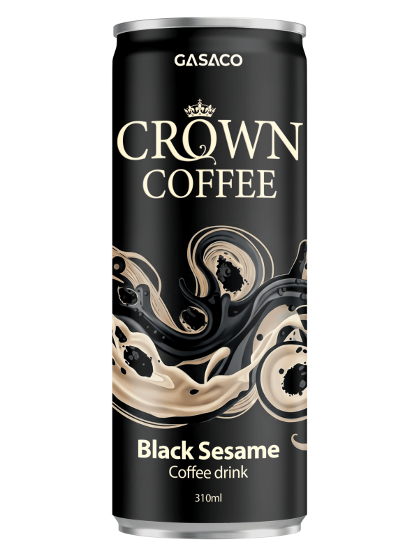 Crown Coffee Sesame GASACO — Premium Ready-to-Drink Coffee in Sleek Cans
