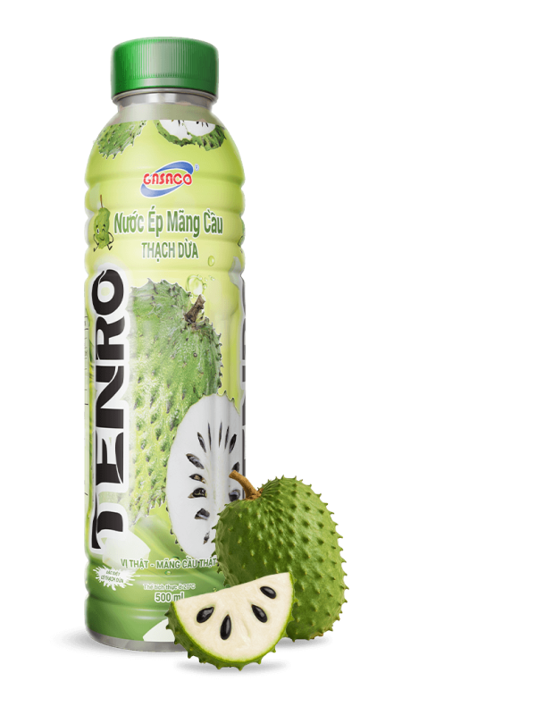 TENRO Soursop Juice with Nata de Coco – Exotic Creamy Flavor