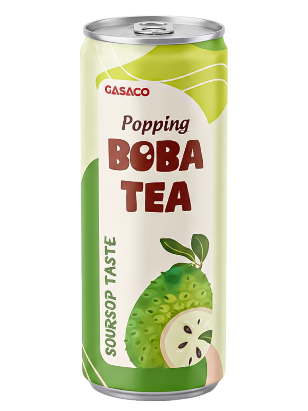GASACO Popping Boba Black Tea - Soursop Flavor