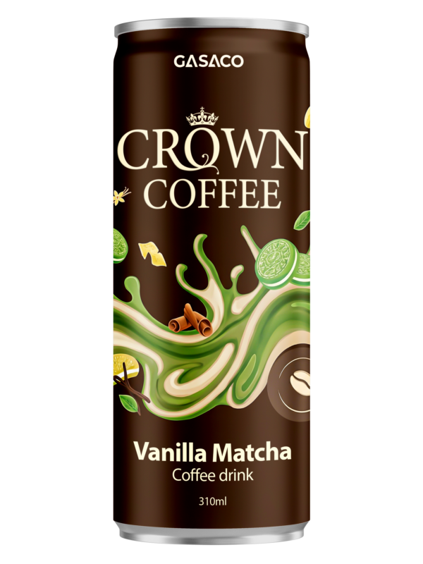 Multi-Flavor Crown Coffee – Vanilla & Matcha | Modern Canned Beverage Solutions for Businesses and Private Labels