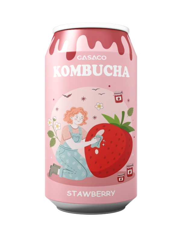 Kobumcha Vị Dâu – Nước uống lên men tươi mới cho nhịp sống năng động