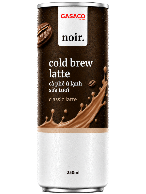 GASACO NOIR Cold Brew Coffee Latte – Creamy Fresh Milk Flavor for Private Label Brands