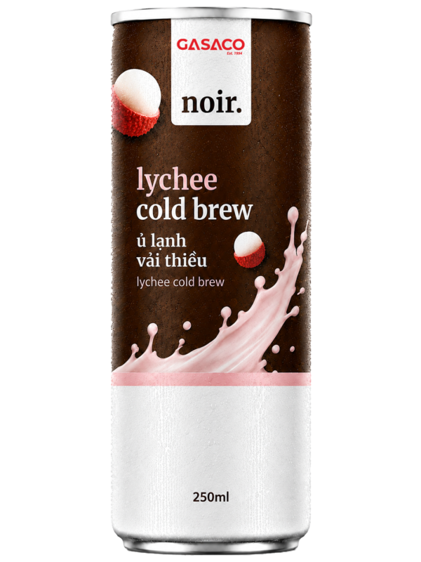 GASACO NOIR Cold Brew Coffee – Refreshing Lychee Flavor for Private Label Brands