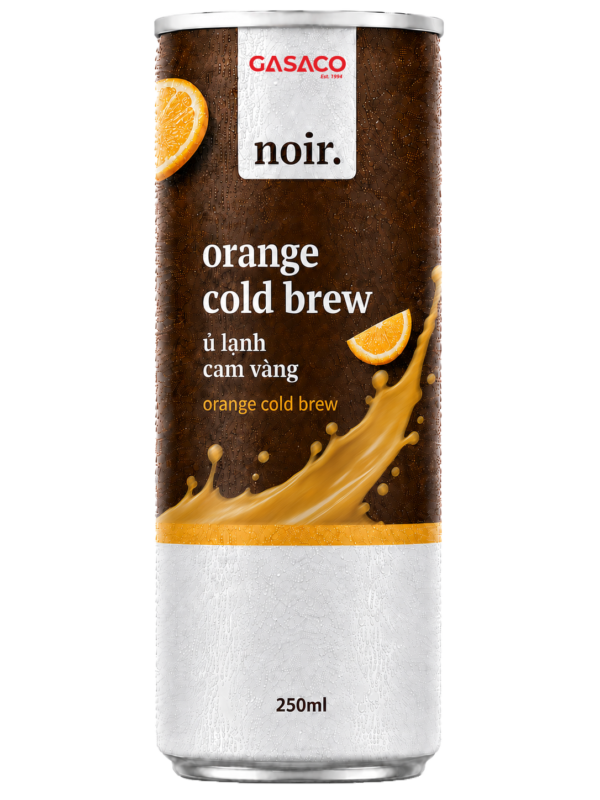 GASACO NOIR Cold Brew Coffee – Refreshing Orange Flavor for Private Label Brands