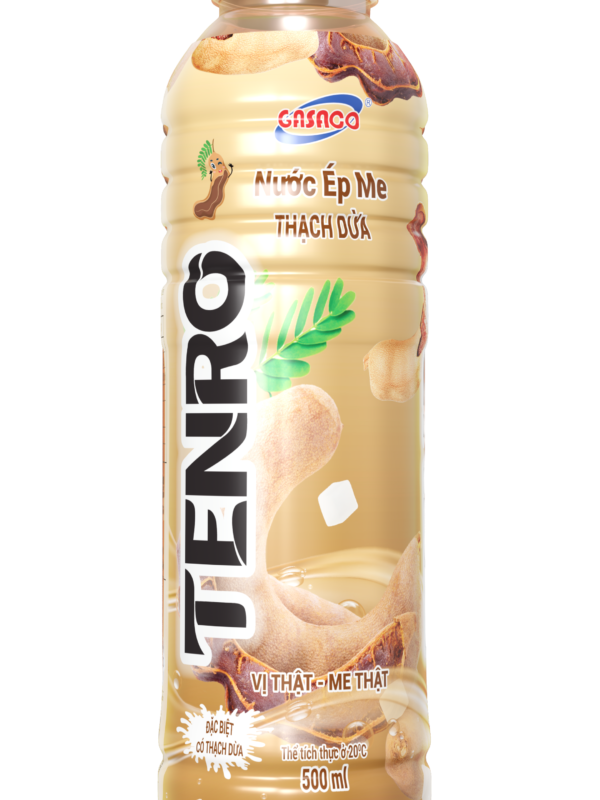 TENRO Tamarind Flavored Fruit Juice Drink with Coconut Jelly 500ml – Delicious and Refreshing